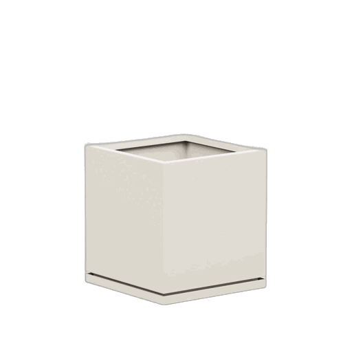 Aluminum Cube Planter with Drip Tray