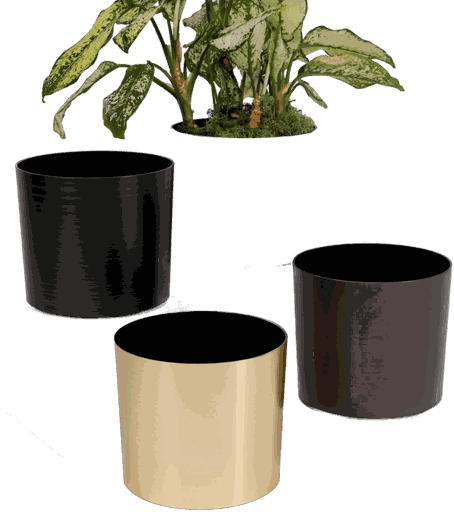 Hand-Foiled Tabletop Cylinder