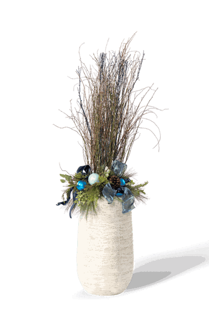 Botanical Elegance Blue Branch Display