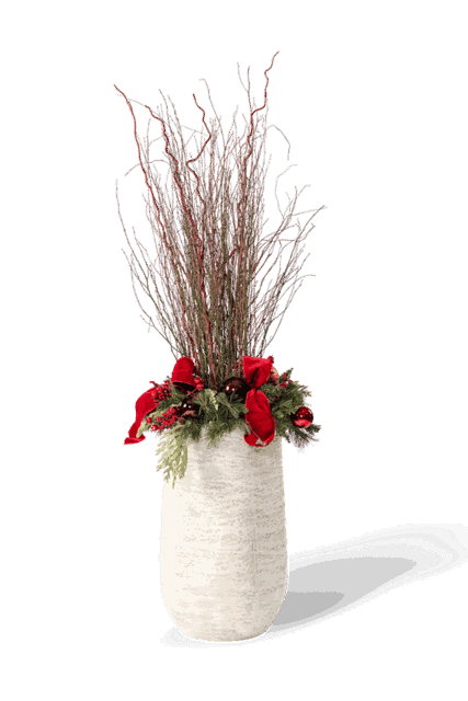 Botanical Elegance Red Branch Display