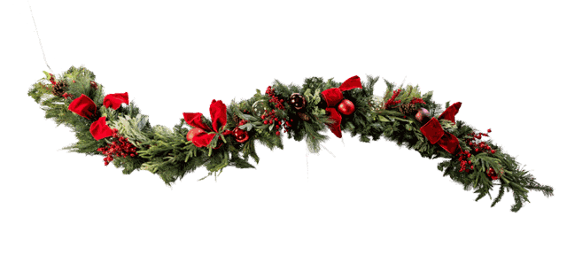 Botanical Elegance Red Garland