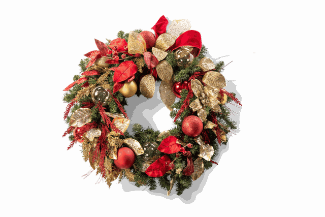 Crimson Cheer Wreath