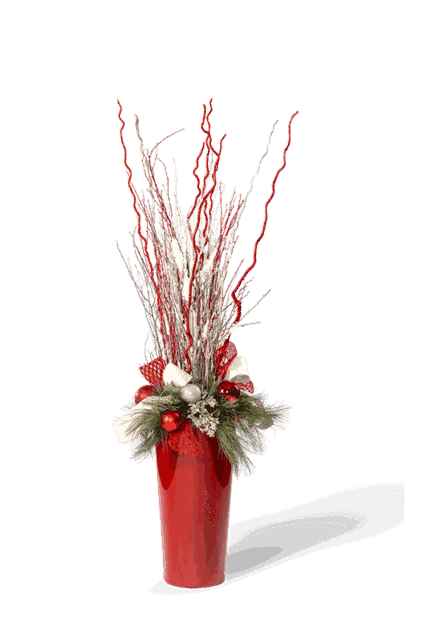 Scarlet Snow Branch Display