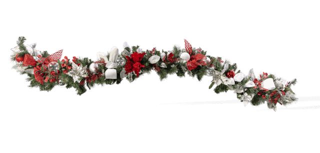 Scarlet Snow Garland